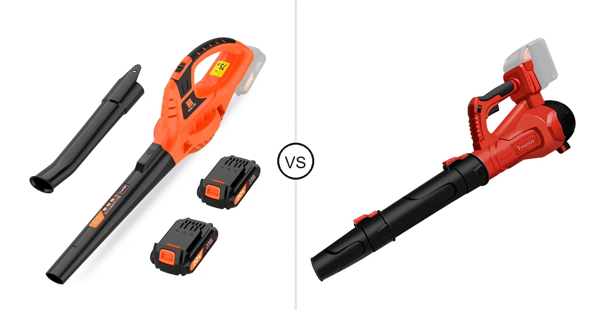Comparison of Leisch Life Cordless Leaf Blower and Tovexis Cordless Leaf Blower