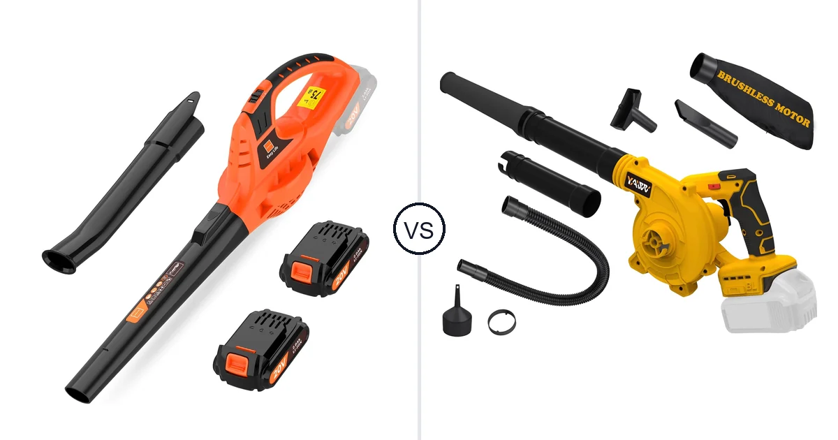 Comparison of Leisch Life Cordless Leaf Blower and YAWV Leaf Blower