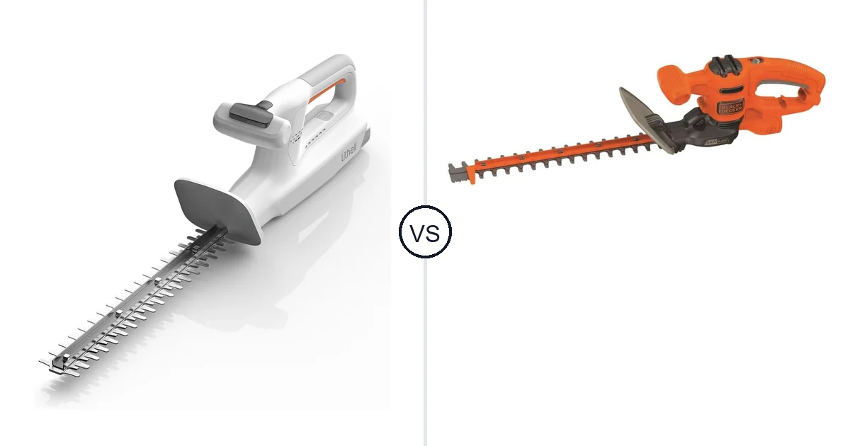 LiTHELi 20V vs BLACK+DECKER BEHTS125: Hedge Trimmer Comparison (Key