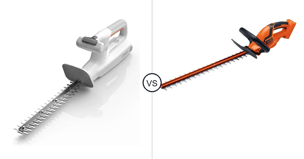 LiTHELi 20V vs BLACK+DECKER LHT2436B: Hedge Trimmer Comparison