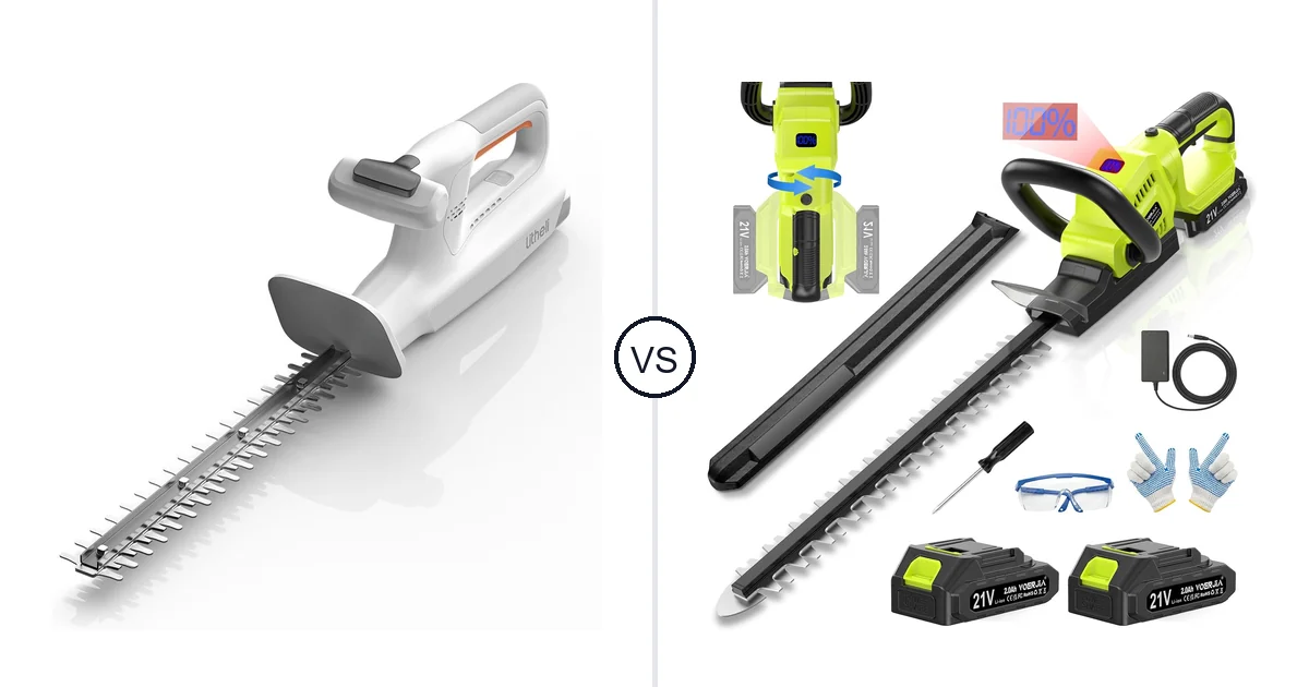 LiTHELi 20V vs VOERJIA 3000RPM: Best Hedge Trimmer for Your Needs