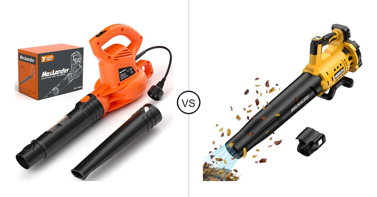 Comparison of MAXLANDER ML-ACLB01 and Aenkuto Cordless Leaf Blower for DEWALT 20V