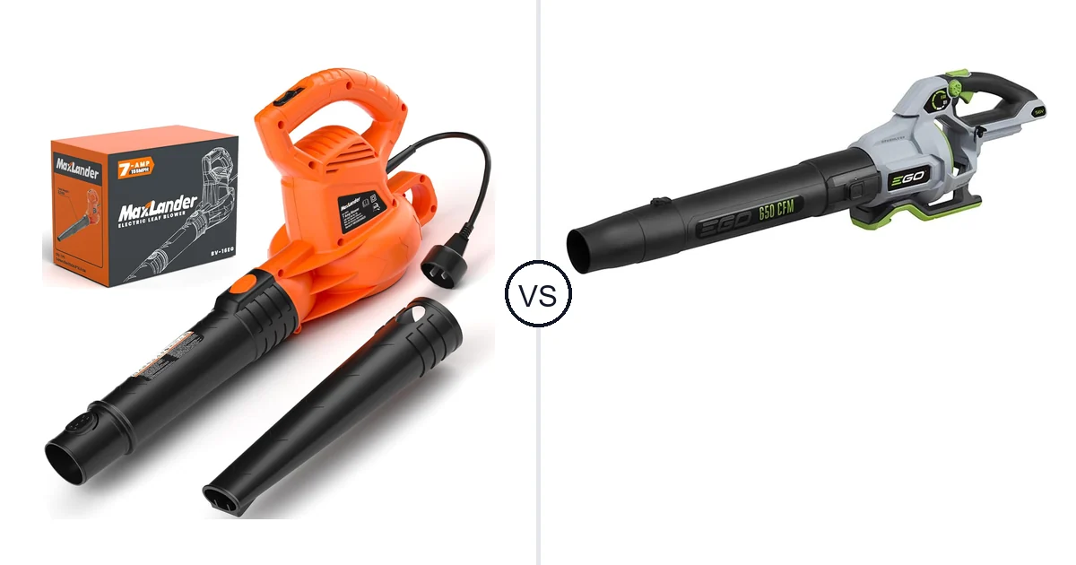 Comparison of MAXLANDER ML-ACLB01 and EGO Power+ Leaf Blower