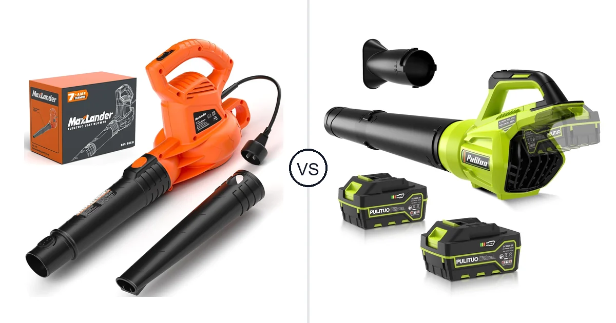 Comparison of MAXLANDER ML-ACLB01 and PULITUO Leaf Blower Cordless