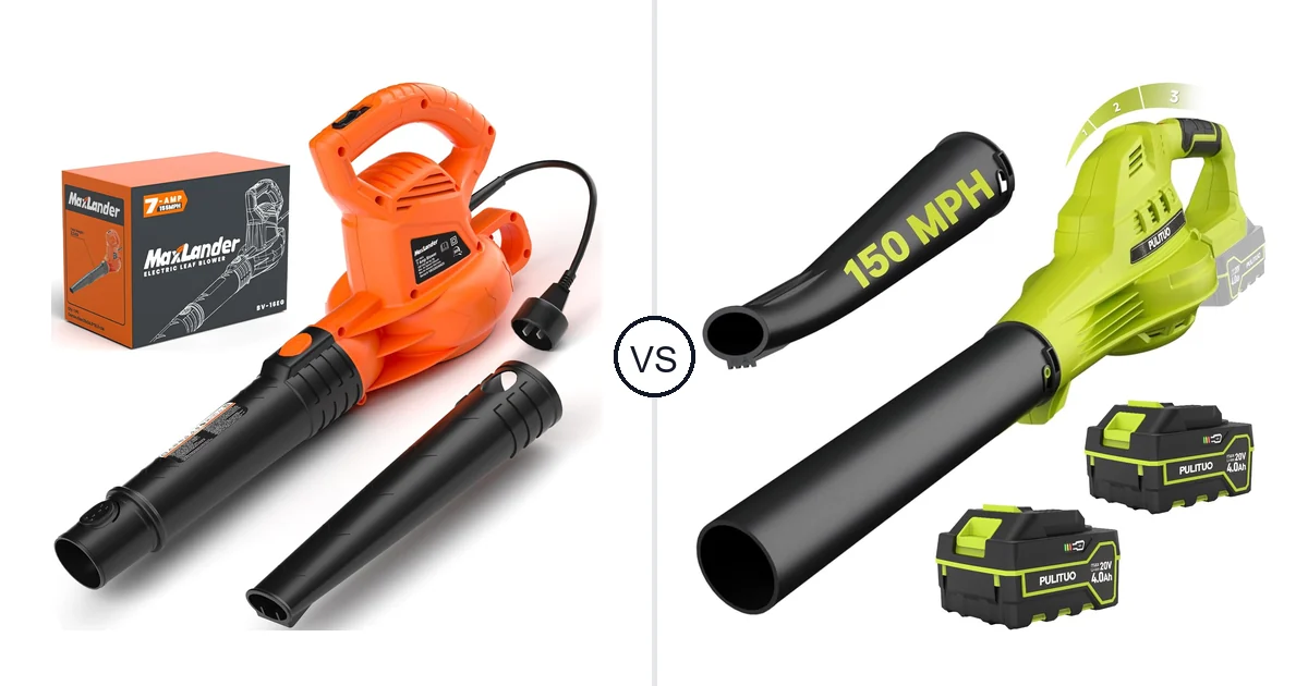 Comparison of MAXLANDER ML-ACLB01 and PULITUO Updated 4.0 Batteries, Green