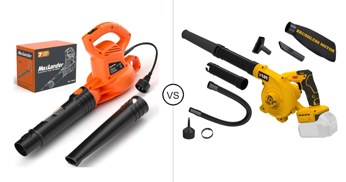Comparison of MAXLANDER ML-ACLB01 and YAWV Leaf Blower