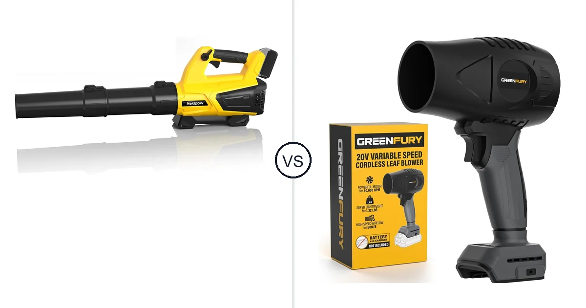MekiPow XKBFJ-880 vs GREENFURY Cordless Leaf: Best Leaf Blower for