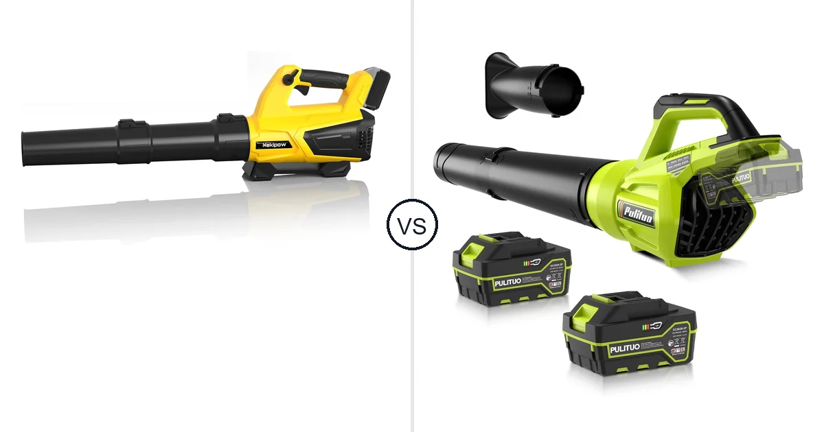 MekiPow XKBFJ-880 vs PULITUO Leaf Blower Cordless: Best Leaf Blower