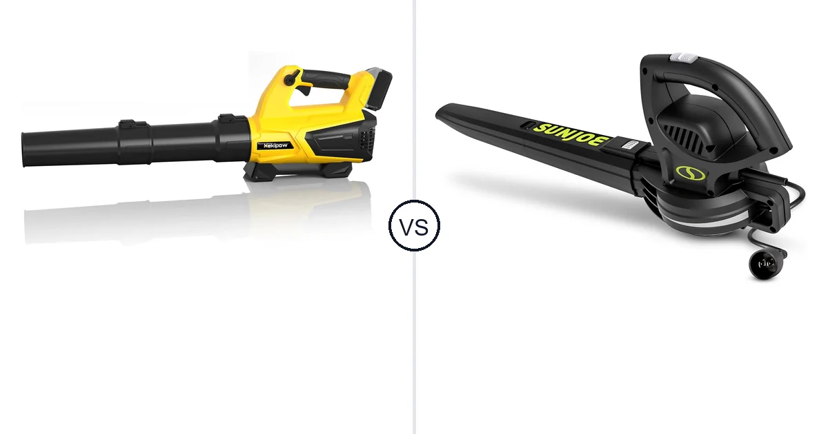 MekiPow XKBFJ-880 vs Sun Joe SBJ597E: Leaf Blower Comparison (Key