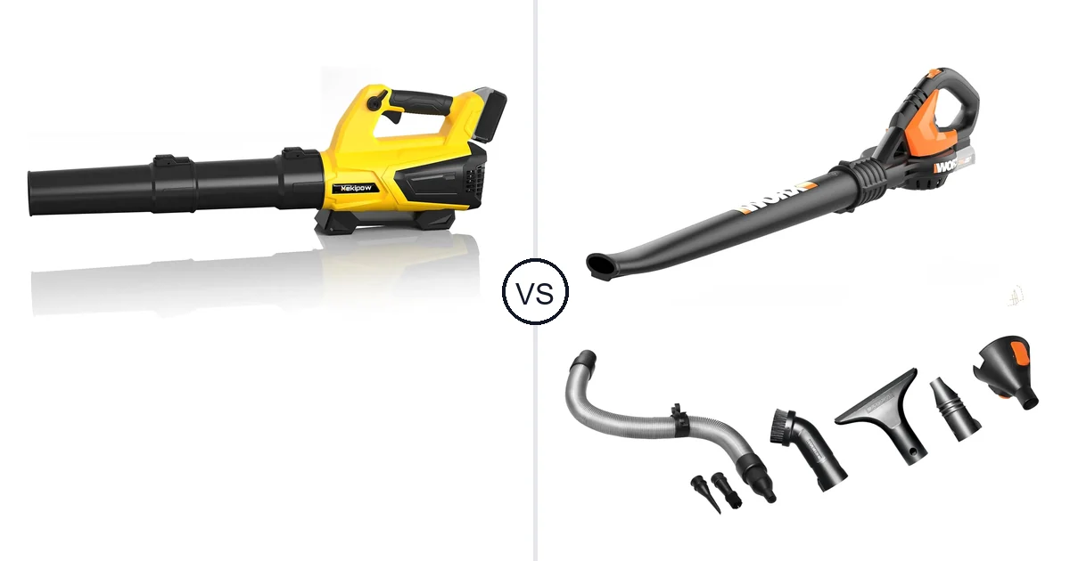 MekiPow XKBFJ-880 vs WORX WG545: Best Leaf Blower for Your Needs