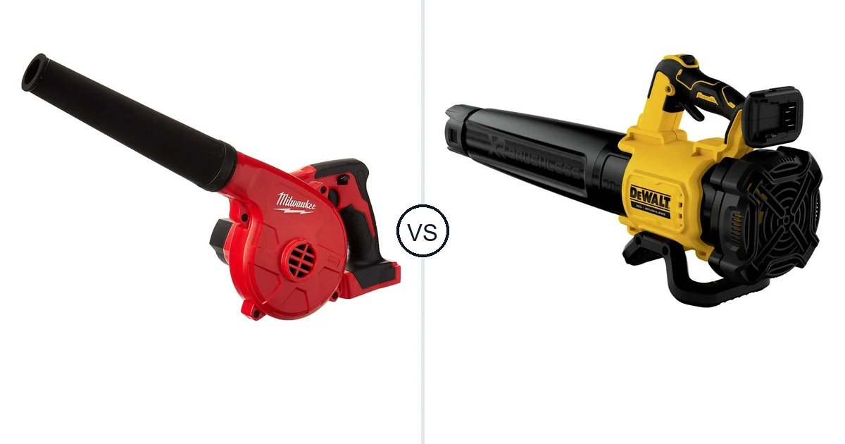Comparison of Milwaukee 0884-20 and DEWALT DCBL722B