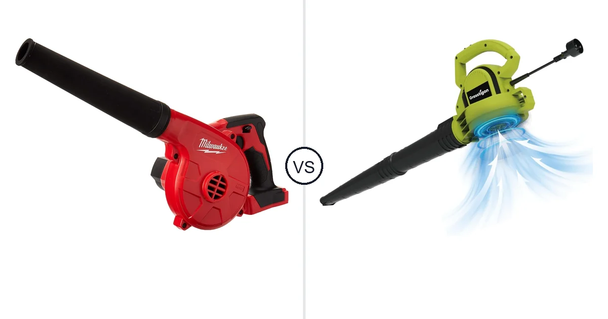Comparison of Milwaukee 0884-20 and GRASSTIGON Grasstigon Leaf Blower