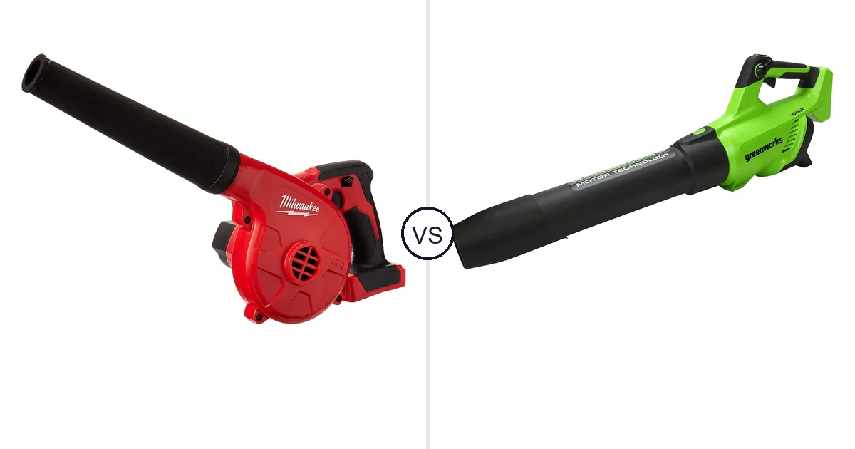 Comparison of Milwaukee 0884-20 and Greenworks 40V