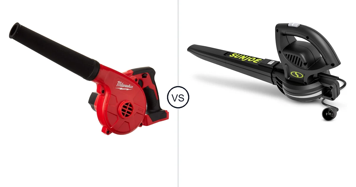 Comparison of Milwaukee 0884-20 and Sun Joe SBJ597E