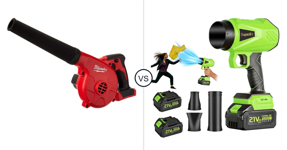 Comparison of Milwaukee 0884-20 and SUPEAIR 667667