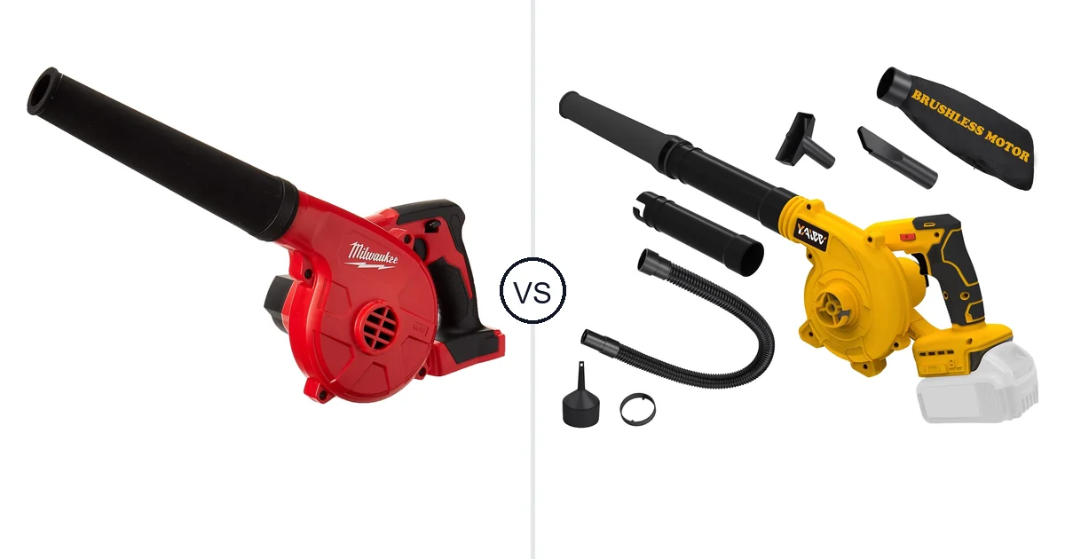 Comparison of Milwaukee 0884-20 and YAWV Leaf Blower