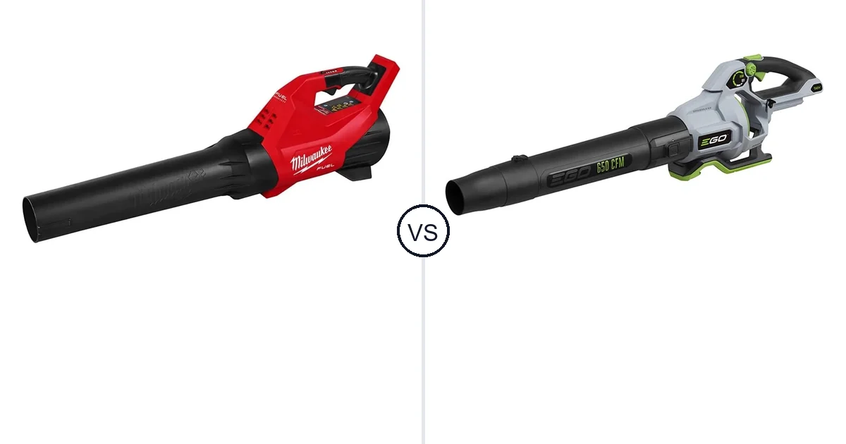 Comparison of Milwaukee 3017-20 and EGO Power+ Leaf Blower