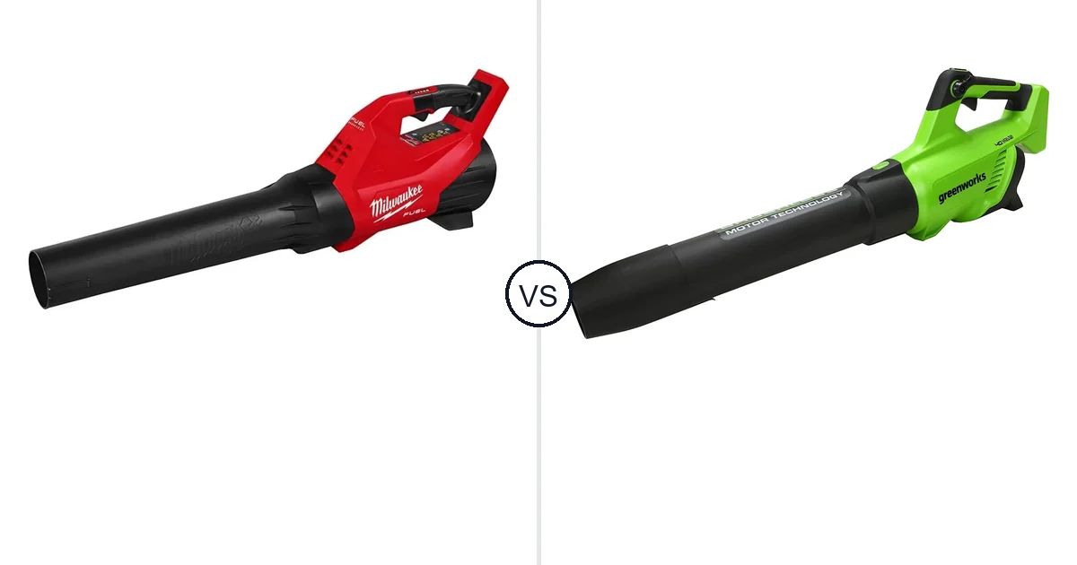 Comparison of Milwaukee 3017-20 and Greenworks 40V