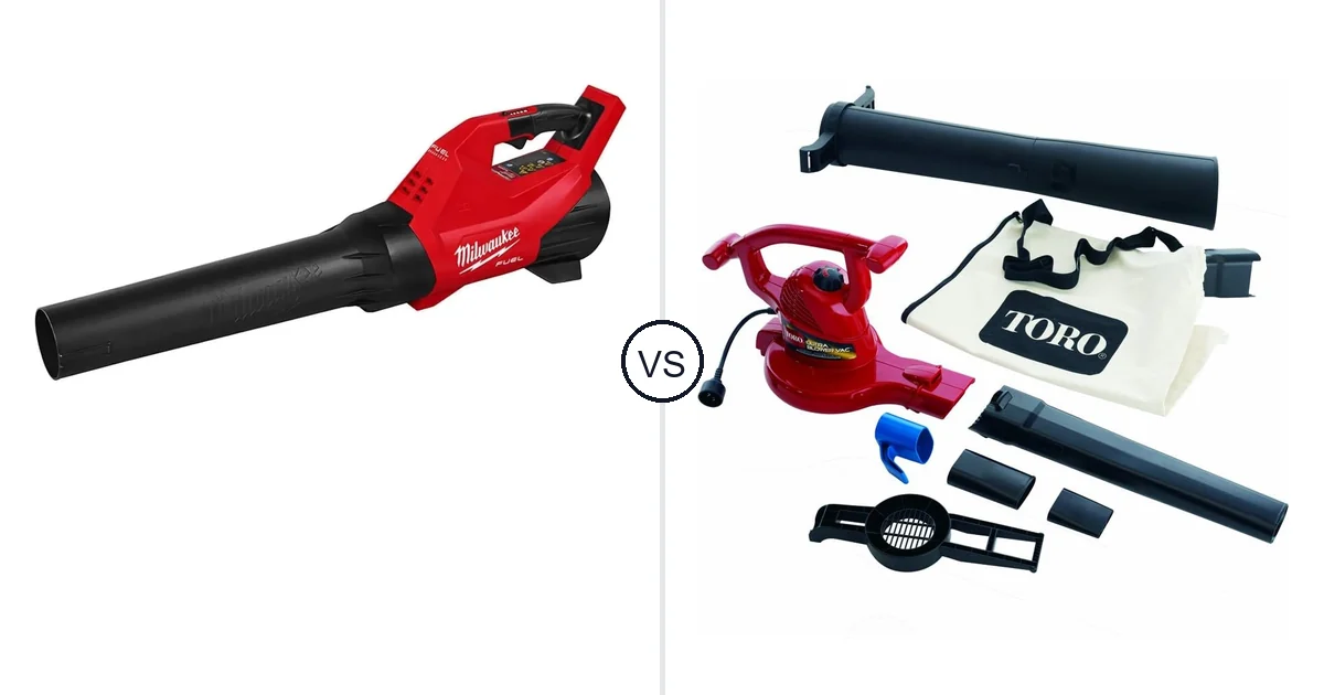 Comparison of Milwaukee 3017-20 and Toro Handheld