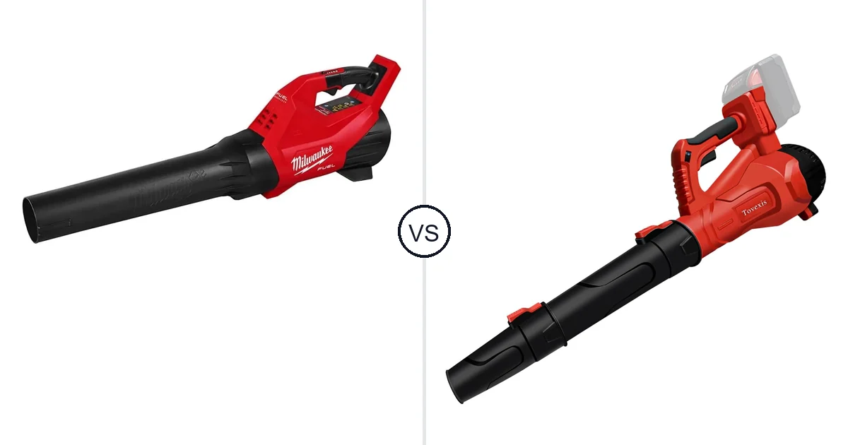Comparison of Milwaukee 3017-20 and Tovexis Cordless Leaf Blower