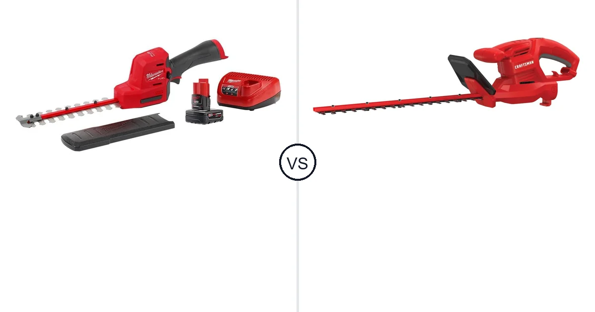 Milwaukee 8 Hedge Trimmer vs CRAFTSMAN CMEHT150: Best Hedge Trimmer