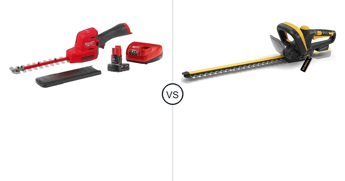 Milwaukee 8 Hedge Trimmer vs IEBUDA 22-Inch: Best Hedge Trimmer