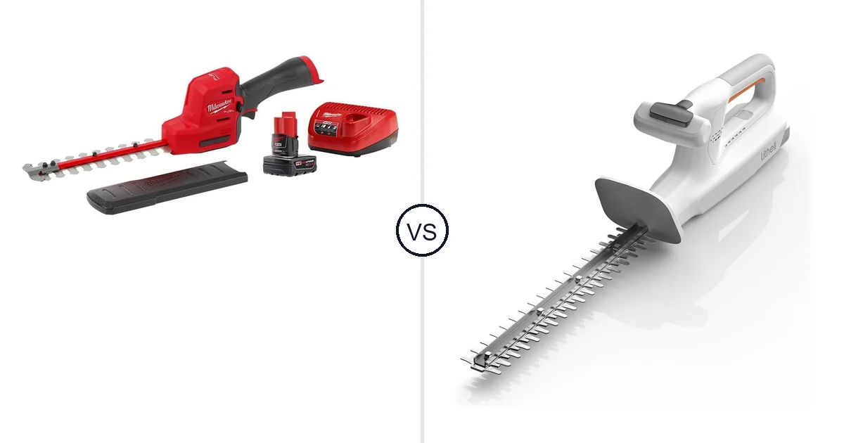 Milwaukee 8 Hedge Trimmer vs LiTHELi 20V: Best Hedge Trimmer for