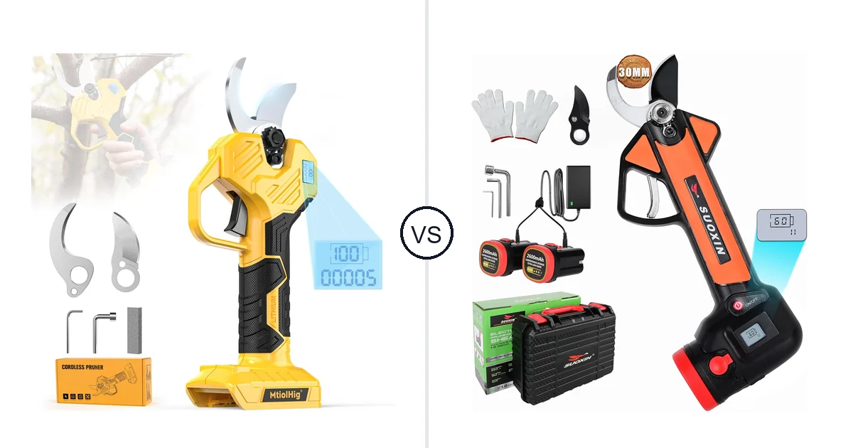 MtiolHig Yellow Shears(No vs Suoxin Bypass: Pruning Shears Comparison