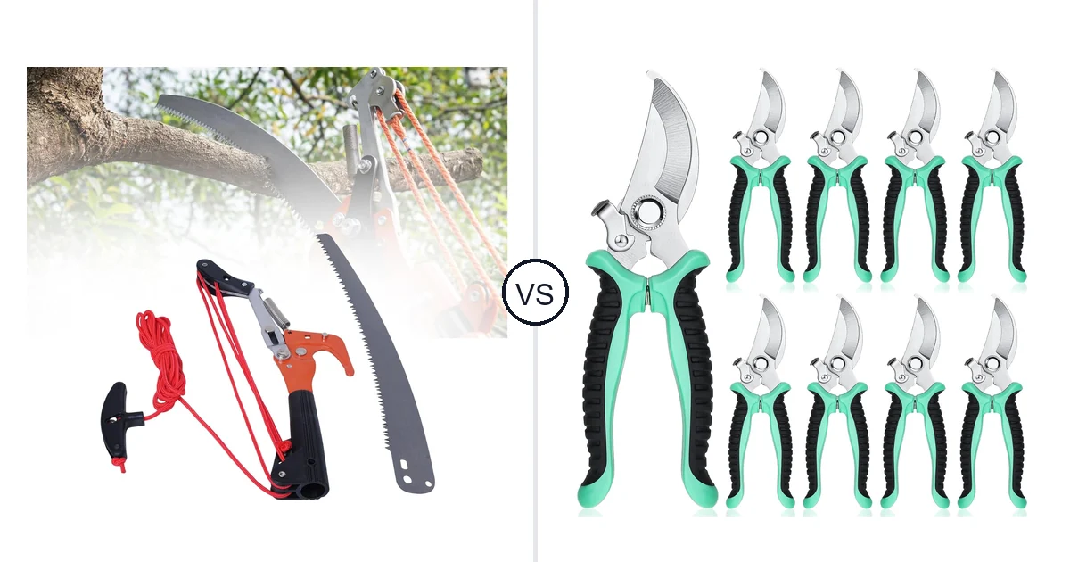 Comparison of Podoy Extendable Pole Saw Head 14 Inch and Lothee Work