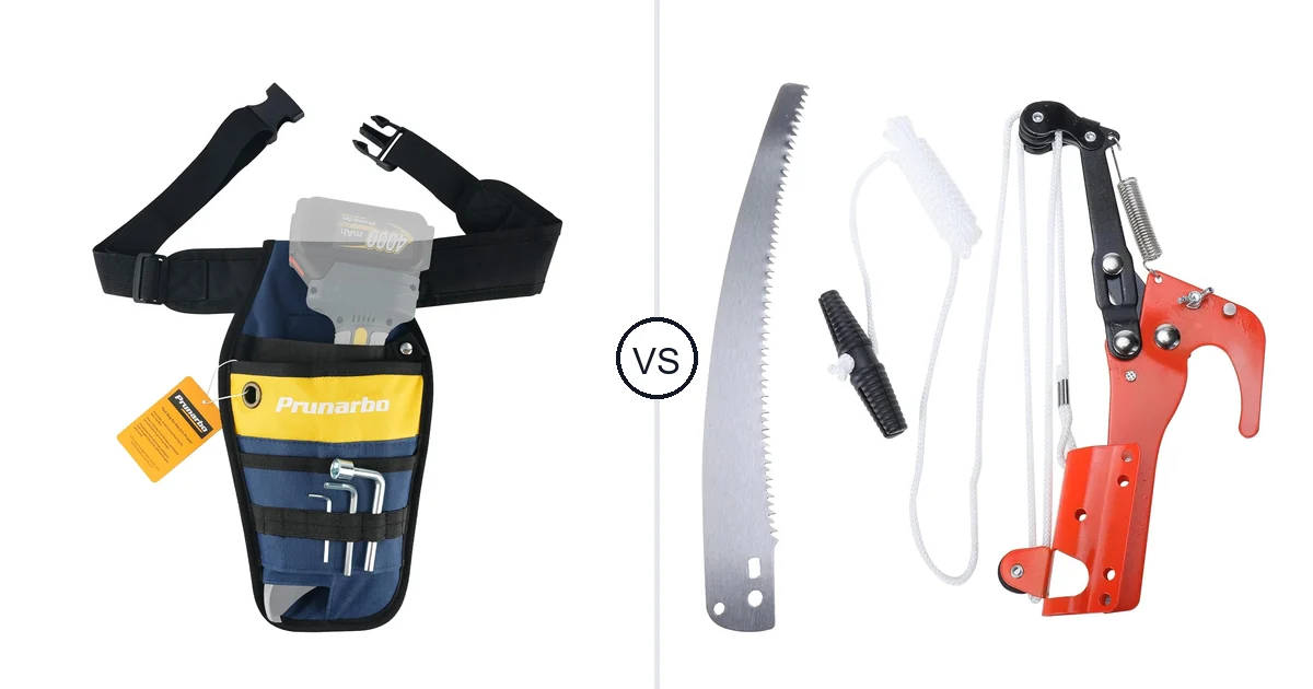 Comparison of Prunarbo 33-42 and YWHWXB Extendable Tree Pruner Saw