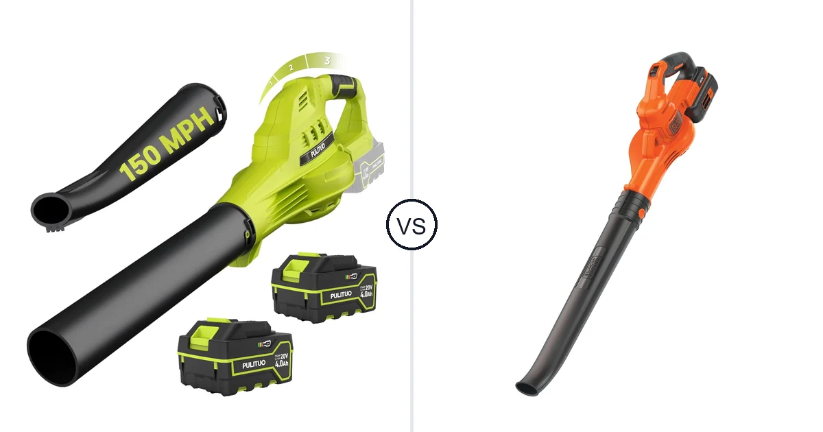 Comparison of PULITUO Updated 4.0 Batteries, Green and BLACK+DECKER LSW40C