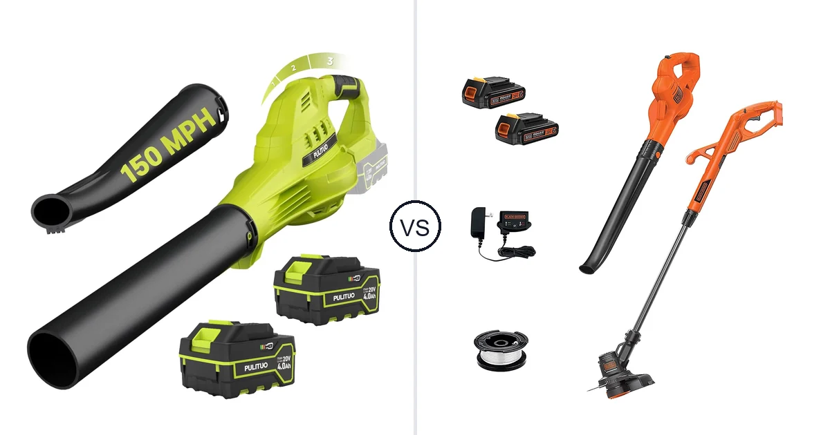 Comparison of PULITUO Updated 4.0 Batteries, Green and BLACK+DECKER LCC222