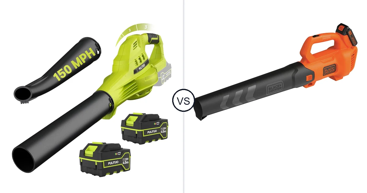PULITUO Updated 4.0 vs BLACK+DECKER BCBL700D1: Leaf Blower