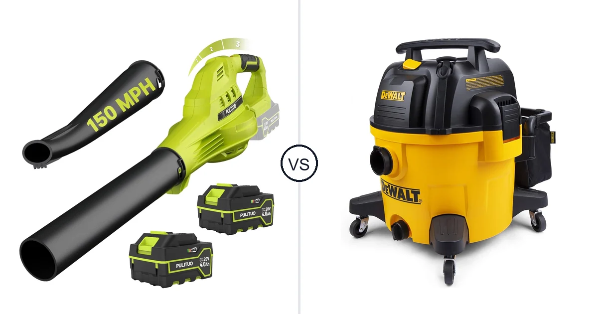 Comparison of PULITUO Updated 4.0 Batteries, Green and DEWALT 9 Gallon Wet/Dry VAC