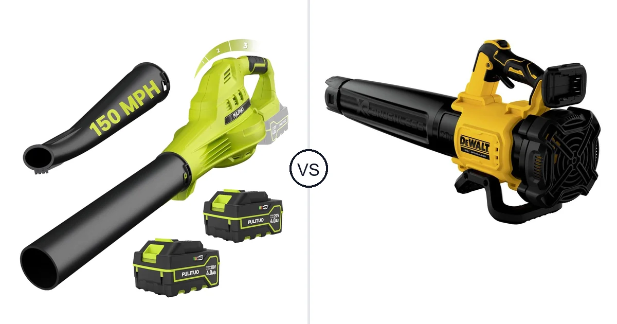 Comparison of PULITUO Updated 4.0 Batteries, Green and DEWALT DCBL722B
