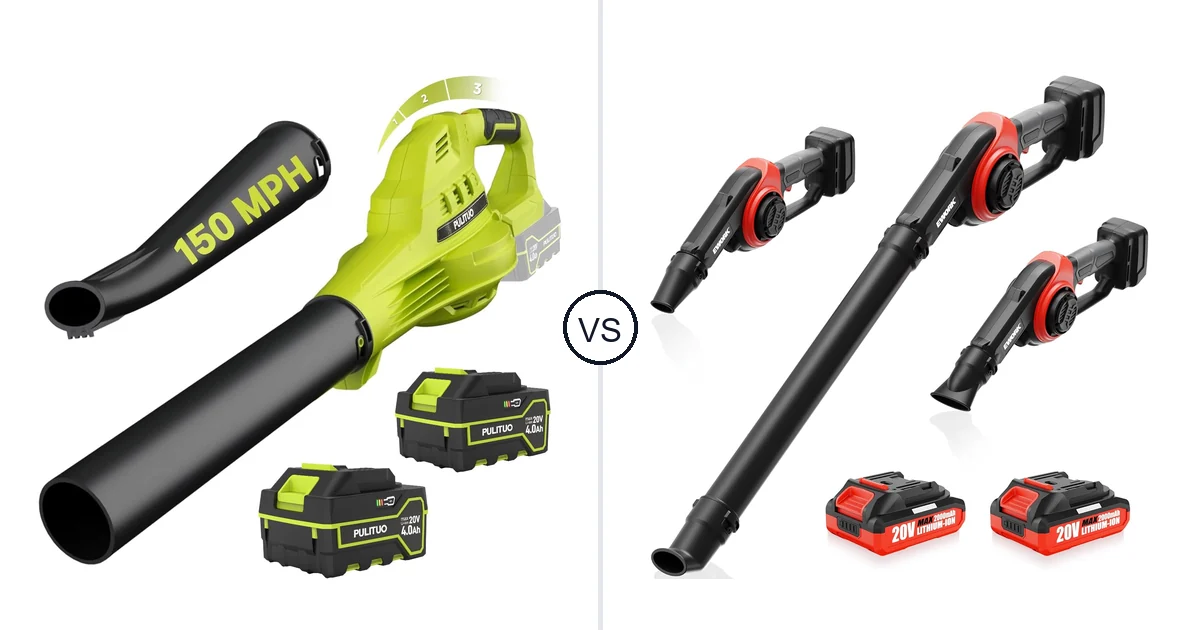 PULITUO Updated 4.0 vs EWORK EK-DLB21A-2MR: Best Leaf Blower for