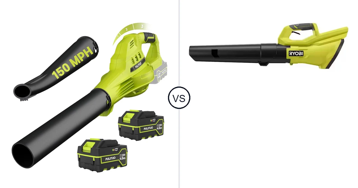 Comparison of PULITUO Updated 4.0 Batteries, Green and RYOBI RY40LB01B