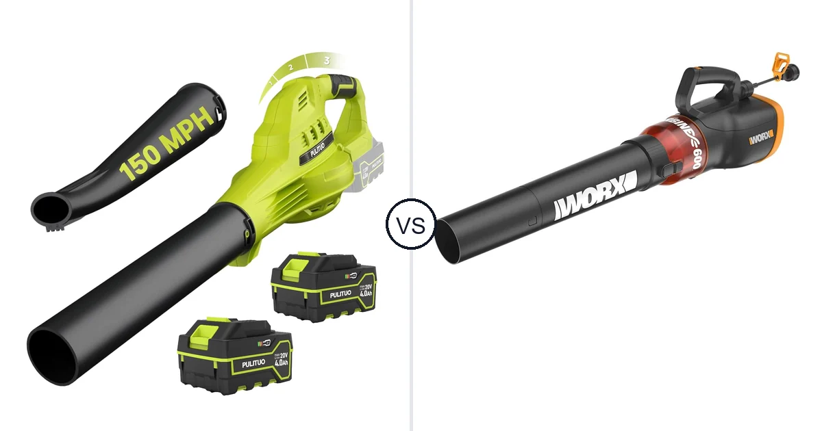 Comparison of PULITUO Updated 4.0 Batteries, Green and WORX WG520