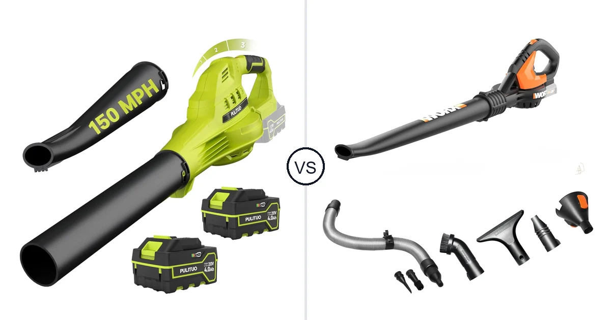 Comparison of PULITUO Updated 4.0 Batteries, Green and WORX WG545