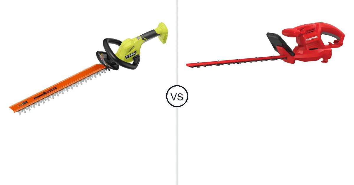 RYOBI 18V vs CRAFTSMAN CMEHT150: Hedge Trimmer Comparison (Key