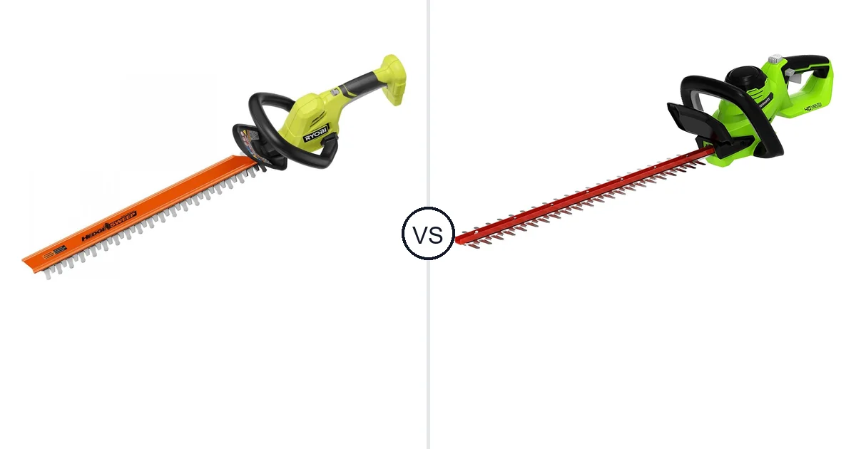 RYOBI 18V vs Greenworks 40V: Hedge Trimmer Comparison (Key