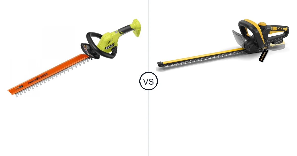 RYOBI 18V vs IEBUDA 22-Inch: Hedge Trimmer Comparison