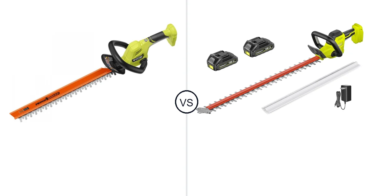 RYOBI 18V vs KOMASTY 22 Inch Hedge: Best Hedge Trimmer for Your Needs