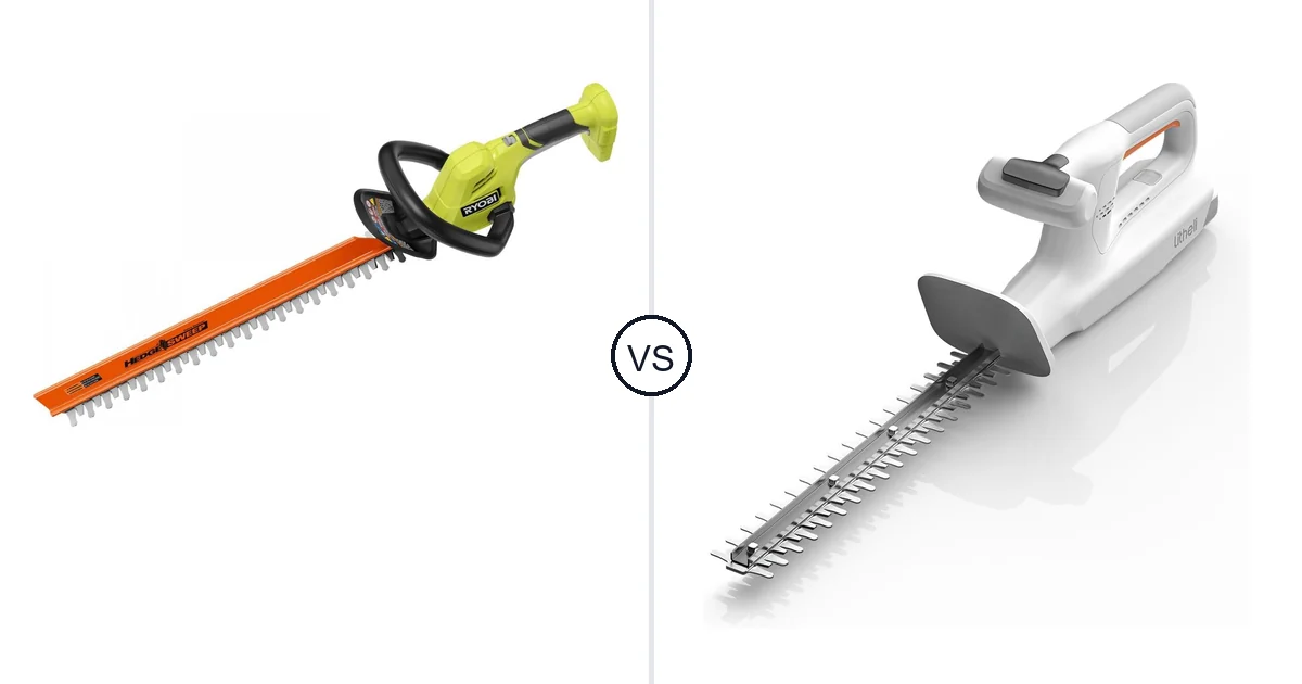 RYOBI 18V vs LiTHELi 20V: Hedge Trimmer Comparison (Key Differences)