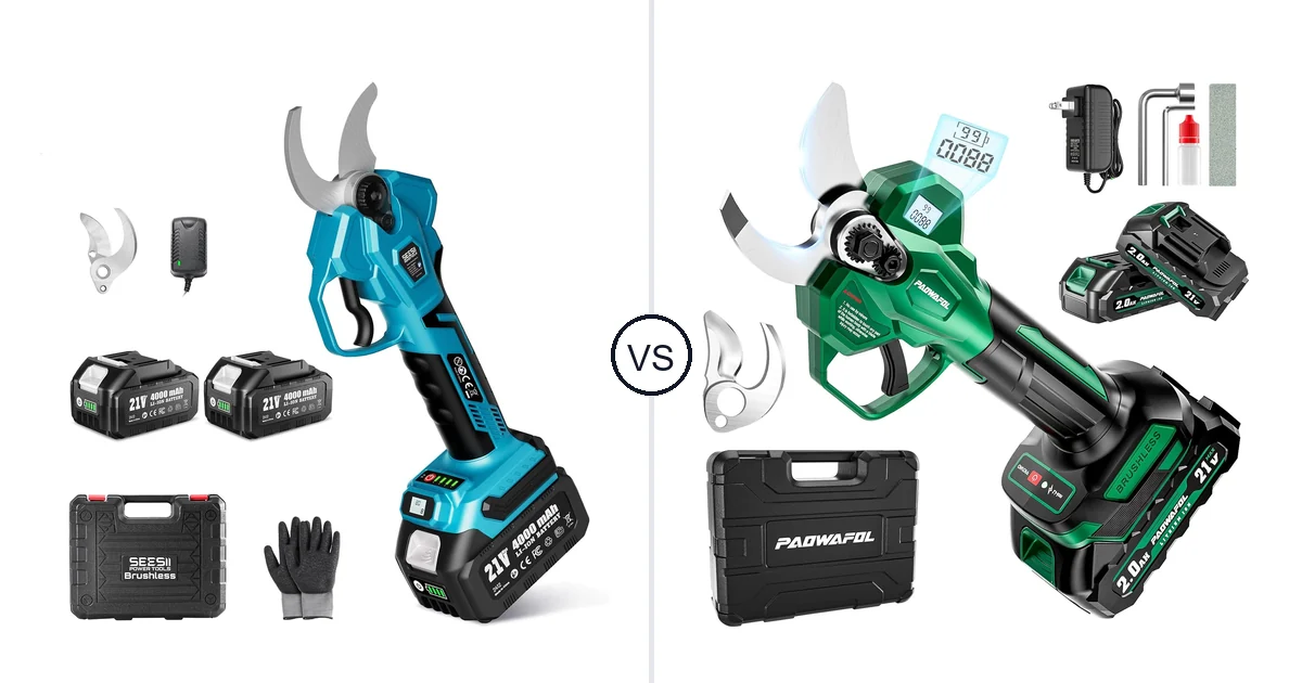 Seesii 1.6” Electric Pruner vs PAOWAFOL Green: Best Pruning Shears