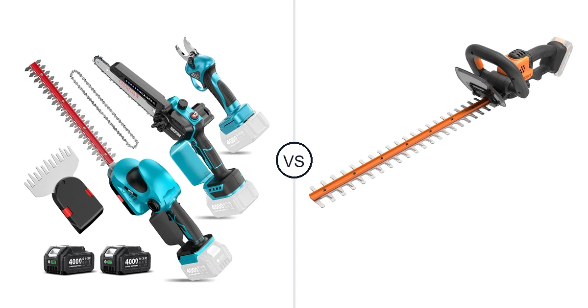 Comparison of Seesii Electric Chainsaw Trimmer Pruner: 3-in-1 Cordless and WORX WG261