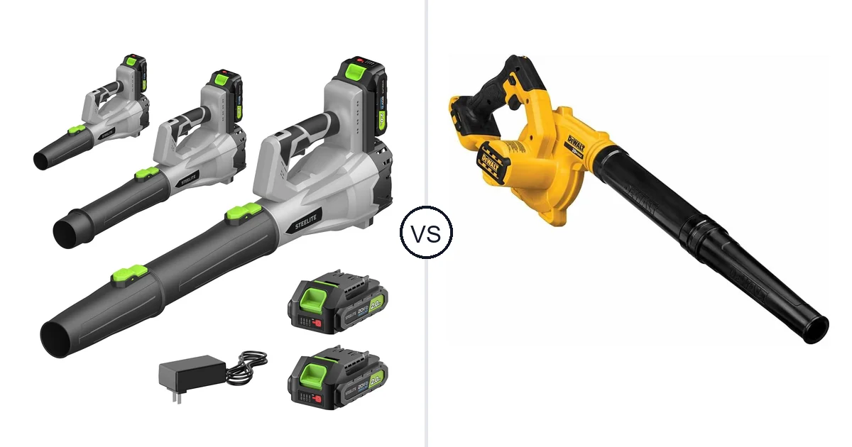 Comparison of Steelite 21V and DEWALT DCE100B
