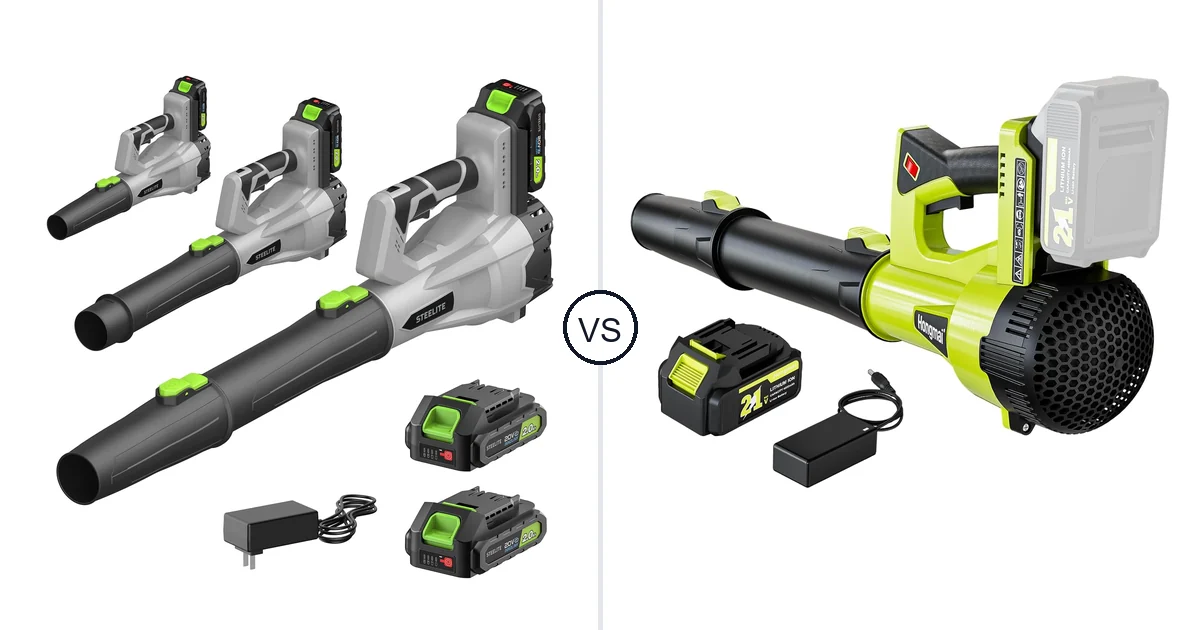 Comparison of Steelite 21V and Hongmai Handheld