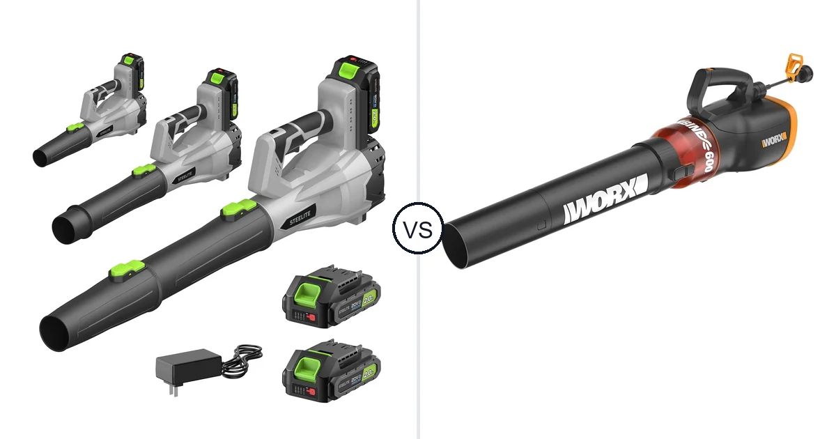Comparison of Steelite 21V and WORX WG520