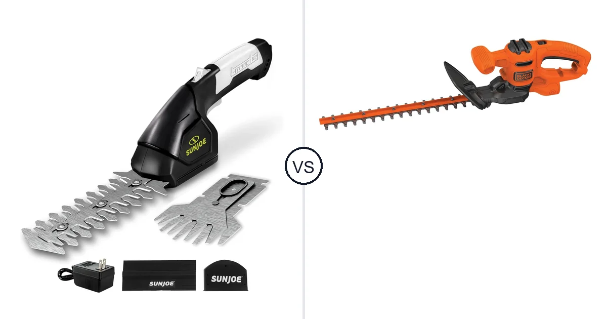 Comparison of Sun Joe HJ604C and BLACK+DECKER BEHT100